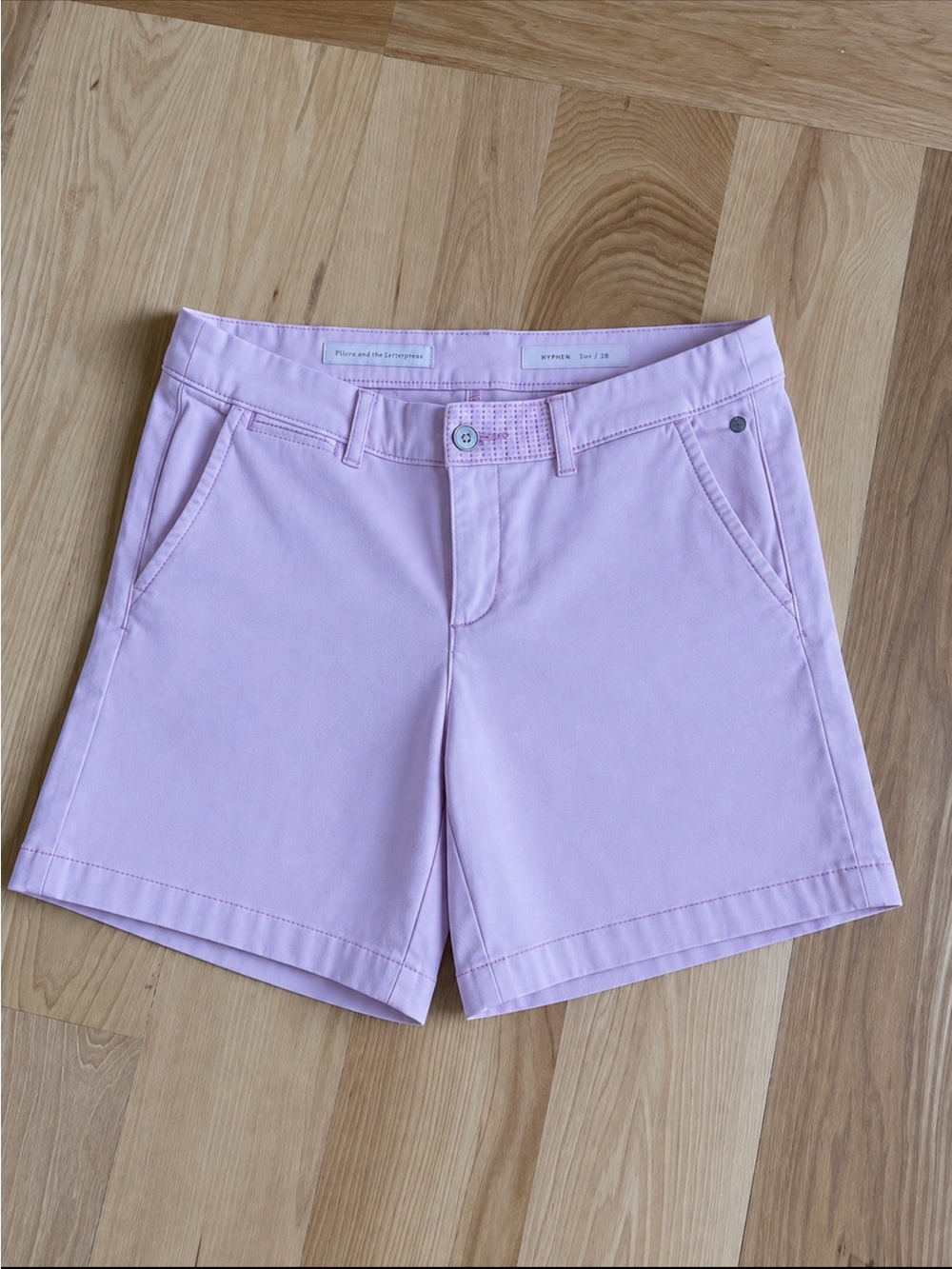 Pilcro and the Letterpress Lavender Pink Shorts